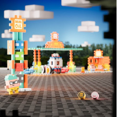 Minivåffelklossar - bensinstation med 148 delar