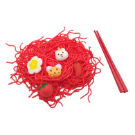 Slime ramen nudlar med en mysig krambjörn