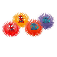 Bollen med lurviga spidey och stitch visas i 12 stycken.