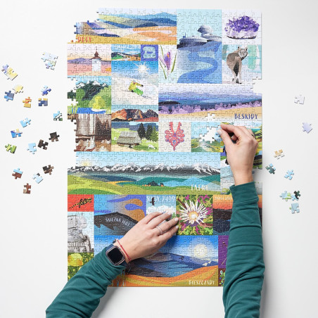 Pussel med kärlek till de polska bergen, 1000 bitar.