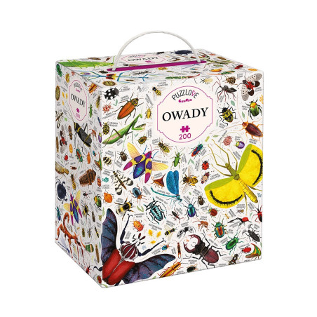 Pussel med insekter, 200 delar.