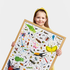 Pussel med insekter, 200 delar.