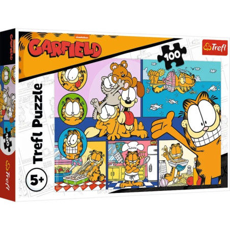 Pussel med 100 element lat Garfield
