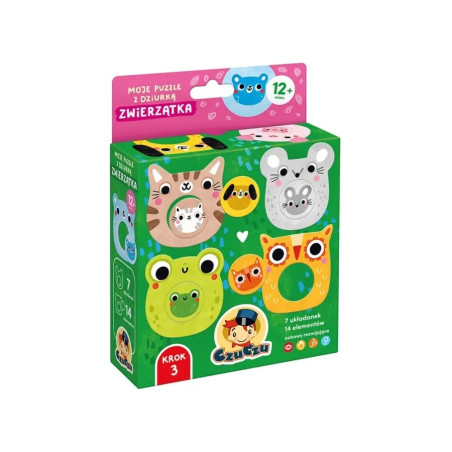 Pussel med hål - djur