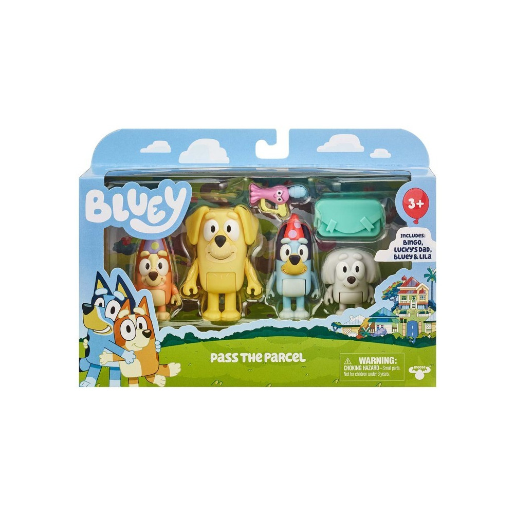 Zestaw figurek bluey przesyłka 4-pak Zestaw figurek bluey przesyłka 4-pak