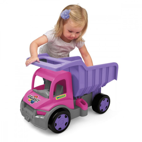 Lastbilskip jätte rosa-lila