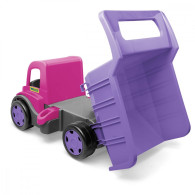 Lastbilskip jätte rosa-lila