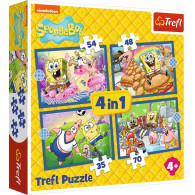 Pussel 4-i-1 Svampbob