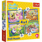 Pussel 4-i-1 Svampbob