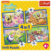 Pussel 4-i-1 Svampbob