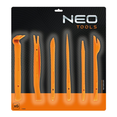 Uppsättning klädselavdragare, 6 st.