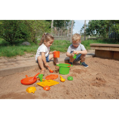 Sandlåda ekosandset med 14 delar