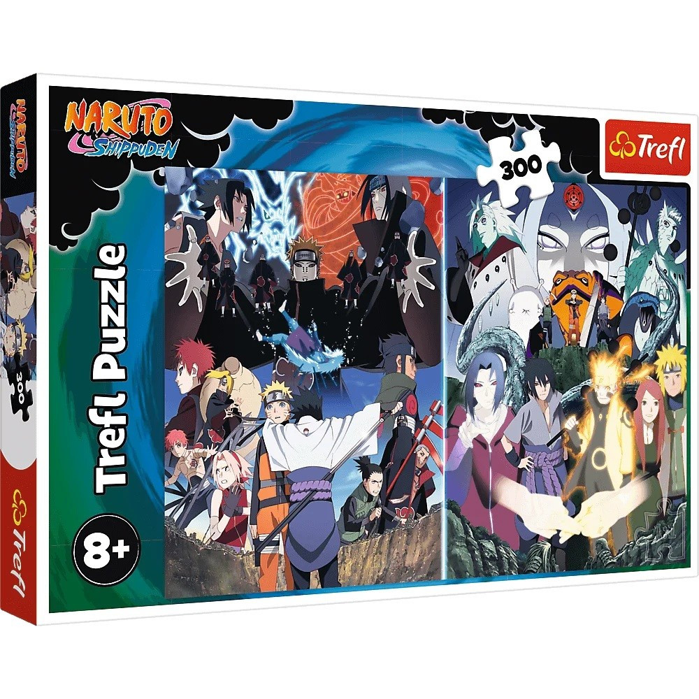Pussel med 300 Naruto Ninja-element. Pussel med 300 Naruto Ninja-element.