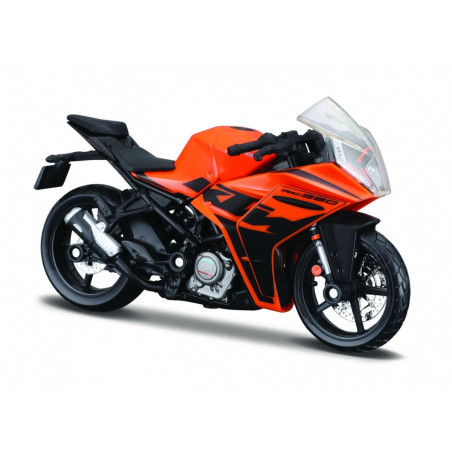 Modell i metall KTM RC390 med stöd 1:18