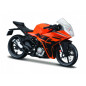 Modell i metall KTM RC390 med stöd 1:18