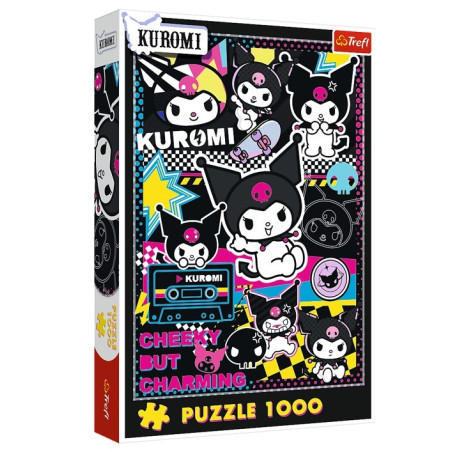 Pussel med 1000 element av Kuromi i Hello Kitty-världen.