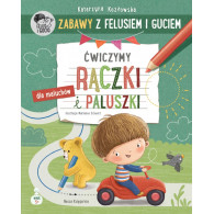 Boken om lek med Felus och Guci. Vi tränar händer och fingrar.