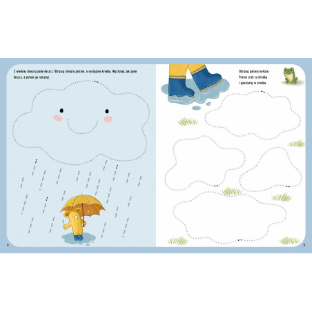 Boken om lek med Felus och Guci. Vi tränar händer och fingrar.