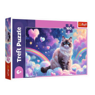 Puzzle 160 elementów domowy kotek