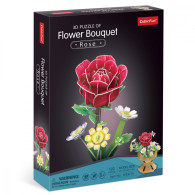 Pussel 3D blomsterbukett - rosor