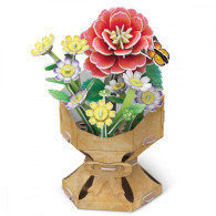 Pussel 3D blomsterbukett - kamelior