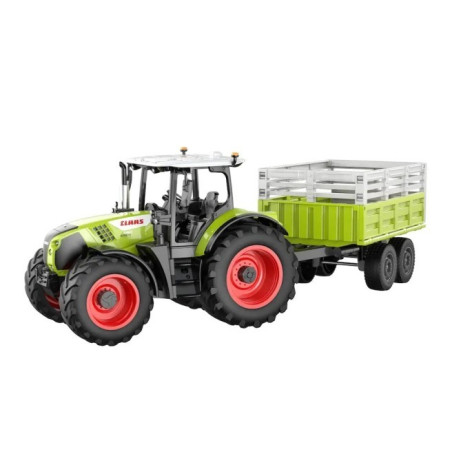Dubbelörn traktor Claas med släpvagn RC 124