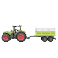 Dubbelörn traktor Claas med släpvagn RC 124