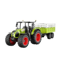 Dubbelörn traktor Claas med släpvagn RC 124