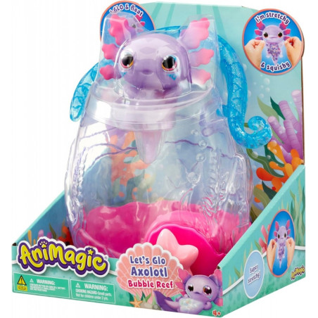 Figurka animagic låter glo axolotl bubbla revet.