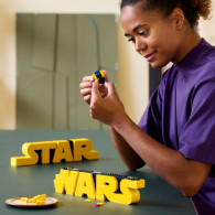Leksaker Star Wars 75407 Star Wars-logotypen byggd av klossar.