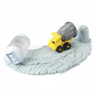 Plastisk lera från Wonder Factory torkar aldrig, sandlastbilar, cementblandare.