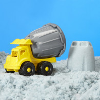 Plastisk lera från Wonder Factory torkar aldrig, sandlastbilar, cementblandare.