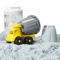 Plastisk lera från Wonder Factory torkar aldrig, sandlastbilar, cementblandare.