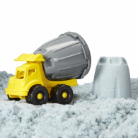 Plastisk lera från Wonder Factory torkar aldrig, sandlastbilar, cementblandare.