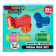 Plastilina Wonder Factory aldrig torkande deg mega låda set