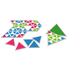 Spela färgglada trianglar