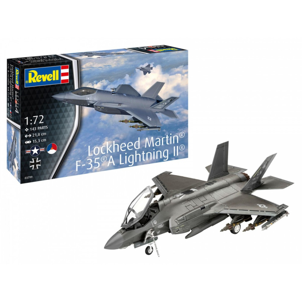 Modell i plast av Lockheed Martin F-35A Lightning II 1:72 Modell i plast av Lockheed Martin F-35A Lightning II 1:72