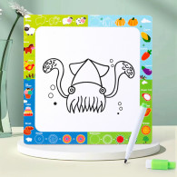 Pusselbräda 2-i-1 Träpedagogisk Frukt Whiteboard