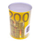 Metall Sparbössa Burk Sedel 200 Euro 16,5 x 12cm