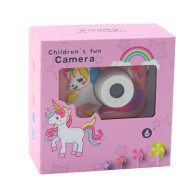 Digital kamera för barn enhörning rosa 48Mpx HD 1080P