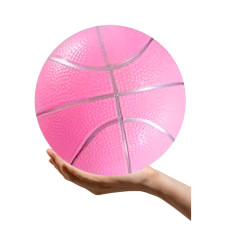 Strandboll i gummi, pastellrosa, lätt, 20 cm.