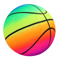 Strandgummiboll Regnbågsfärgad Basketboll 22cm