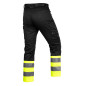 Varningsskyddande byxor, svart-gula, storlek XXXL
