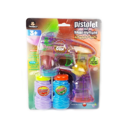 Tvålvattenbubblor - ljuspistol