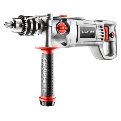 Slagborr 1050W, nyckelchuck 16 mm, varvtal I: 0-900 varv/min, II: 0-2500 varv/min