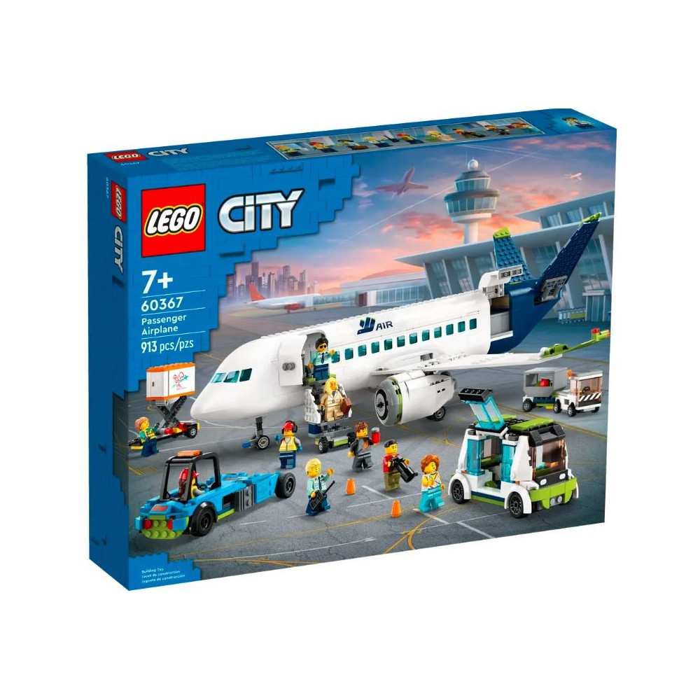 Stad 60367 passagerarflygplan klossar