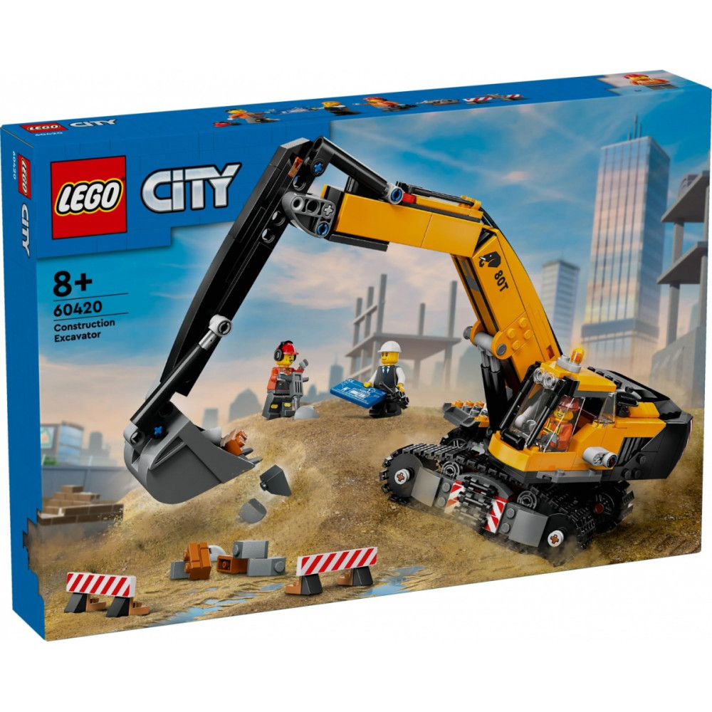 Klocki city 60420 Żółta koparka
