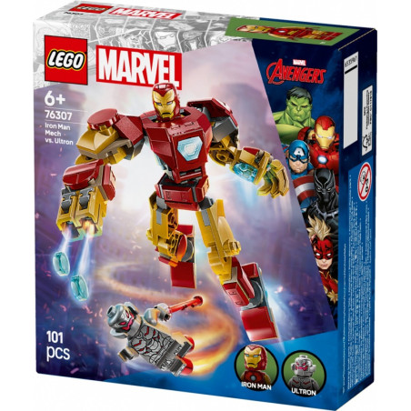 Leksaker superhjältar 76307 Mech Iron Man mot Ultron