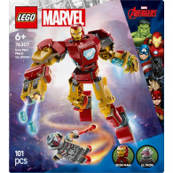 Klocki super heroes 76307 mech iron mana kontra ultron