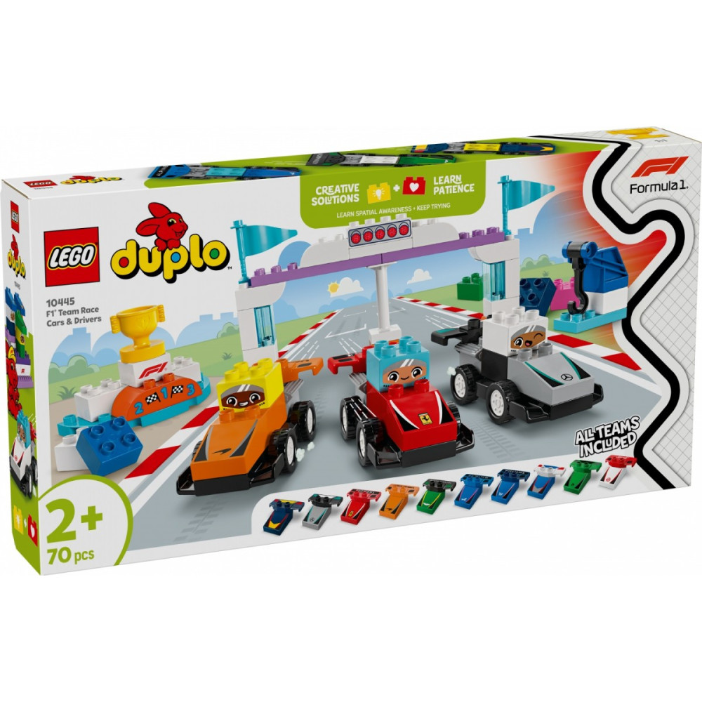 Klocki duplo 10445 bolidy i kierowcy f1